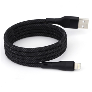 Magnetisk foldbar USB-opladningskabel til iPhone - sort